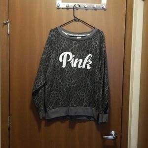 Victoria's secret pink brand leopard print